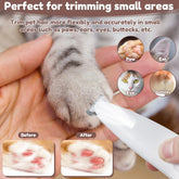 LED Dog Paw Trimmer – Waterproof Pet Hair Clipper with Wide Blade & Display